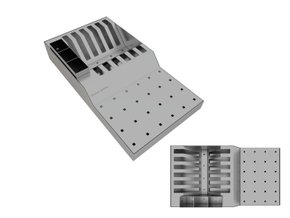 Escorredor De Louça para Bancada Em Aço Inox Escovado 37x20cm