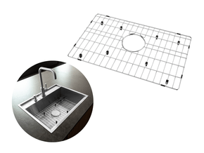 Grade Aramada Quadratta 60x37cm Em Aço Inox Eletropolido para Cuba Platino Exclusive