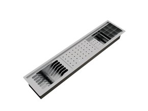 Kit Escorredor Sobrepor Calha Úmida Kitchen 4 Módulos 90cm