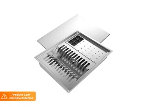 Escorredor Calha Úmida Completa Quadratta 3 Módulos CT (Outlet) Escorredor Calha Úmida Completa Quadratta 3 Módulos CT (Outlet)