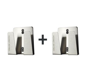 Porta Esponja Com Ventosa Em Aço Inox 304 Escovado (2 Un) Porta Esponja Com Ventosa Em Aço Inox 304 Escovado (2 Un)