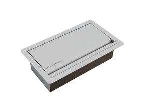 Porta Esponja/Sabão Para Bancada Em Aço Inox Escovado 25cm