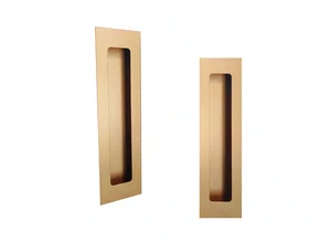 Puxador Concha/Cava 20cm Em Aço Inox Cor Dourado Zen (2un)