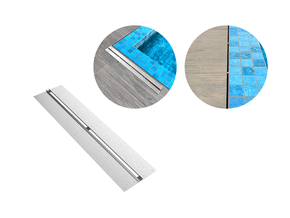 Ralos Grelha Linear Para Borda Piscina 50x12 Cm Em Aço Inox