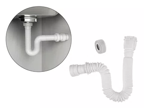 Sifão Universal Sanfonado Flexível 1,10 metros Para Pias Cubas e Lavatórios Sifão Universal Sanfonado Flexível 1,10 metros Para Pias Cubas e Lavatórios