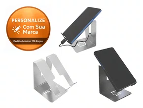 Suporte De Mesa Para Smartphone Inox Escovado