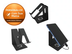 Suporte De Mesa Para Smartphone Preto Fosco