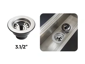 Válvula 3 1/2'' Em Aço Inox 304 Para Pia De Cozinha e Tanque