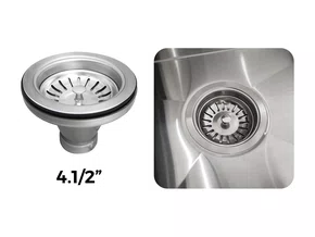 Válvula 4 1/2'' Em Aço Inox 304 Para Cuba Pia De Cozinha Válvula 4 1/2'' Em Aço Inox 304 Para Cuba Pia De Cozinha