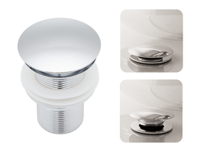 Válvula Click 1.1/4 Para Pia De Banheiro Em Aço Inox Polido