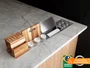Calha Seca Exclusive Gourmet 90cm Completa Com Porta Temperos Em Aço Inox (Outlet)