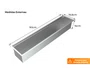 Calha Seca Exclusive Gourmet 90cm Completa Com Porta Temperos Em Aço Inox (Outlet)