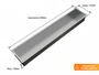 Calha Seca Kitchen De Sobrepor 100cm Em Aço Inox Escovado (Outlet)