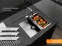 Cesto Escorredor de Louça 42cm Inox para Cuba de Cozinha 3 Módulos (Outlet)