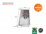 Cuba Auxiliar Inox 40x20 para Pia e Area Gourmet (Outlet)