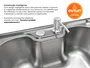 Cuba Basic 50x40 Inox Acetinado Embutir Com Válvula (Outlet)