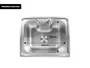 Cuba Basic 50x40cm De Embutir Em Aço Inox Acetinado Com Válvula De 4.1/2