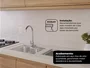 Cuba Basic 50x40cm De Embutir Em Aço Inox Acetinado Com Válvula De 4.1/2
