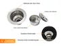 Cuba Basic 62x43cm Embutir Aço Inox Acetinado Com Válvula De 4.1/2 (Outlet)
