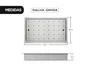 Escorredor de Copos Pro 420 em Aço Inox para Bancadas de Bares e Restaurantes