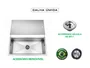 Escorredor de Copos Pro 420 em Aço Inox para Bancadas de Bares e Restaurantes