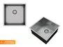 Cuba De Aço Inox Escovado 40x40cm Para Pia De Cozinha Com Válvula 4.1/2" (Outlet)