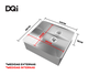 Cuba De Embutir Quadratta DQI 40x35x15 Em Aço Inox Escovado Com Válvula De 3.1/2