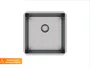 Cuba De Embutir Pia Quadrada 40x40cm Em Aço Inox Escovado Com Válvula De 4.1/2 (Outlet)