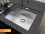 Pia De Embutir Quadrada 50x40cm Profunda Em Aço Inox Escovado Com Válvula De 4.1/2 (Outlet)