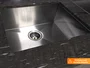 Pia De Embutir Quadrada 50x40cm Profunda Em Aço Inox Escovado Com Válvula De 4.1/2 (Outlet)
