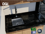 Cuba De Embutir Quadratta DQI 31x30cm Em Aço Inox Escovado Com Válvula De 3.1/2