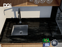 Cuba De Embutir Quadratta DQI 31x30cm Em Aço Inox Escovado Com Válvula De 3.1/2