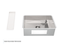 Cuba De Embutir Splendore 50x35cm Em Aço Inox Polido c Escorredor 11x1,2cm e Válvula De Ø4.1/2"