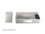 Cuba De Embutir Splendore 70x35cm Em Aço Inox Polido c Escorredor 37,3x20cm e Válvula De Ø4.1/2"