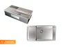 Cuba Embutir Splendore 70x35cm Em Aço Inox Polido Com Escorredor 37x20cm e Válvula De 4.1/2" (Outlet)