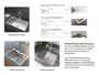 Cuba De Sobrepor Calha Úmida Essence 75x45cm Em Aço Inox Escovado Com Válvula De 4.1/2