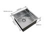 Cuba De Sobrepor Quadratta 40x40cm Em Aço Inox Escovado c Escorredor e Válvula De Ø4.1/2"