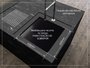 Cuba De Sobrepor Quadratta 40x40cm Em Aço Inox Escovado c Escorredor e Válvula De Ø4.1/2"