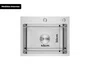 Cuba De Sobrepor Essence 50x40cm Em Aço Inox Escovado Com Escorredor Extensível E Válvula De 4.1/2