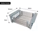 Cuba De Sobrepor Essence 50x40cm Em Aço Inox Escovado Com Escorredor Extensível E Válvula De 4.1/2