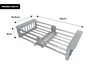 Cuba De Sobrepor Essence 60x40cm Em Aço Inox Escovado Com Escorredor Extensível, Dispenser Dosador E Válvula De 4.1/2