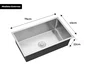 Cuba De Sobrepor Calha Úmida Essence 75x45cm Em Aço Inox Escovado Com Válvula De 4.1/2