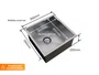 Pia Sobrepor Quadratta 35x35cm Em Aço Inox Escovado Com Válvula 3.1/2 (Outlet)