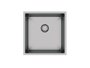 Cuba De Sobrepor Quadratta 40x40cm Em Aço Inox Escovado c Válvula De Ø3.1/2"