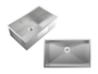 Cuba De Sobrepor Quadratta 60x35cm Em Aço Inox Escovado c Válvula De Ø3.1/2"