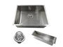 Cuba De Sobrepor Quadratta 60x40cm Em Aço Inox Escovado c Escorredor e Válvula De Ø4.1/2"