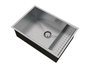 Cuba De Sobrepor Quadratta 60x40cm Em Aço Inox Escovado c Escorredor e Válvula De Ø4.1/2"