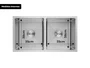 Cuba Dupla Sobrepor Calha Úmida Essence 78x43cm Aço Inox Escovado Com Escorredor E Válvula 4.1/2