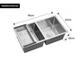 Cuba Dupla Sobrepor Calha Úmida Essence 78x43cm Aço Inox Escovado Com Escorredor E Válvula 4.1/2