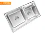 Cuba Dupla Embutir Basic 78x43cm Pia Com Escorredor Aramado E Válvula 4.1/2 (Outlet) Cuba Dupla Embutir Basic 78x43cm Pia Com Escorredor Aramado E Válvula 4.1/2 (Outlet)